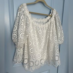 Maeve by Anthropologie lace off shoulder top